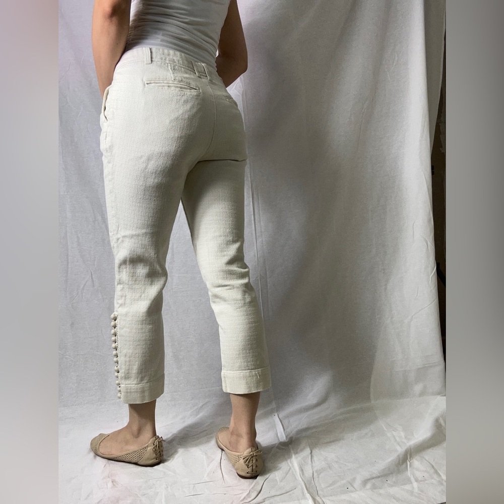100% cotton cream colored pants - Picture 2 of 10